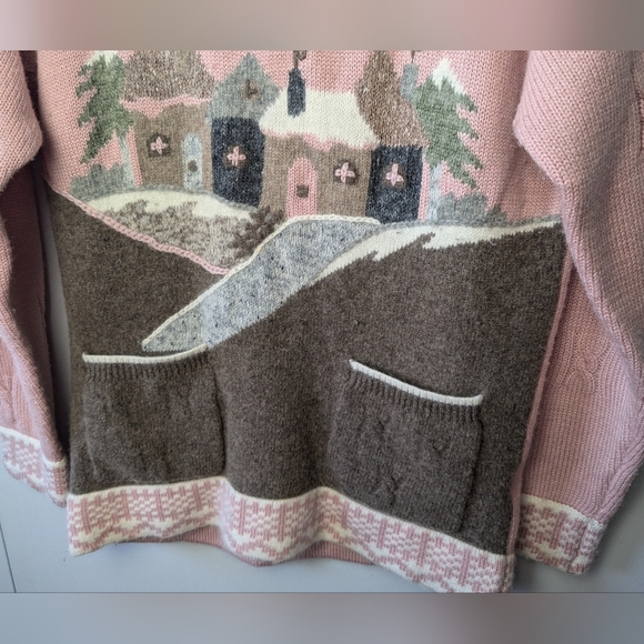 RENÉ DERHY Vintage Women Sweater Size Small Shoulder Pads In GREAT Condition - Picture 3 of 10